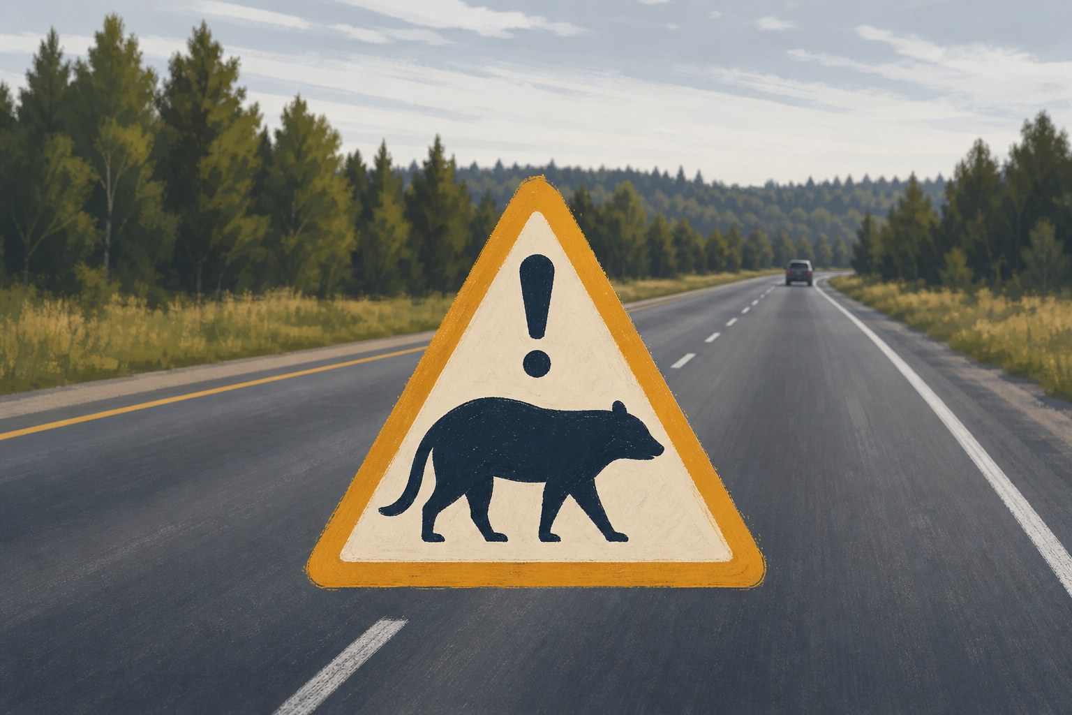 🚫 US 10: ANIMAL ON ROADWAY